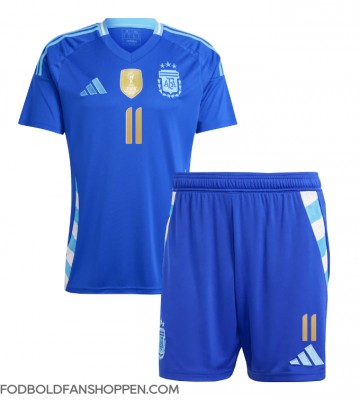 Argentina Angel Di Maria #11 Udebanetrøje Børn Copa America 2024 Kortærmet (+ Korte bukser)